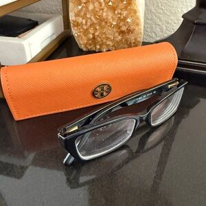 Tory Burch TY2041 Black Eyeglasses Frames 51-15-135 w/ Orange Case